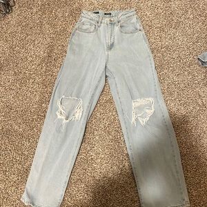 Blue light wash Target (wild fable) wide leg jeans size 00